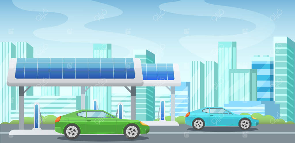 پنل‌های خورشیدی، انرژی جایگزین، ایستگاه‌های گاز، شارژ خودروها با برق.