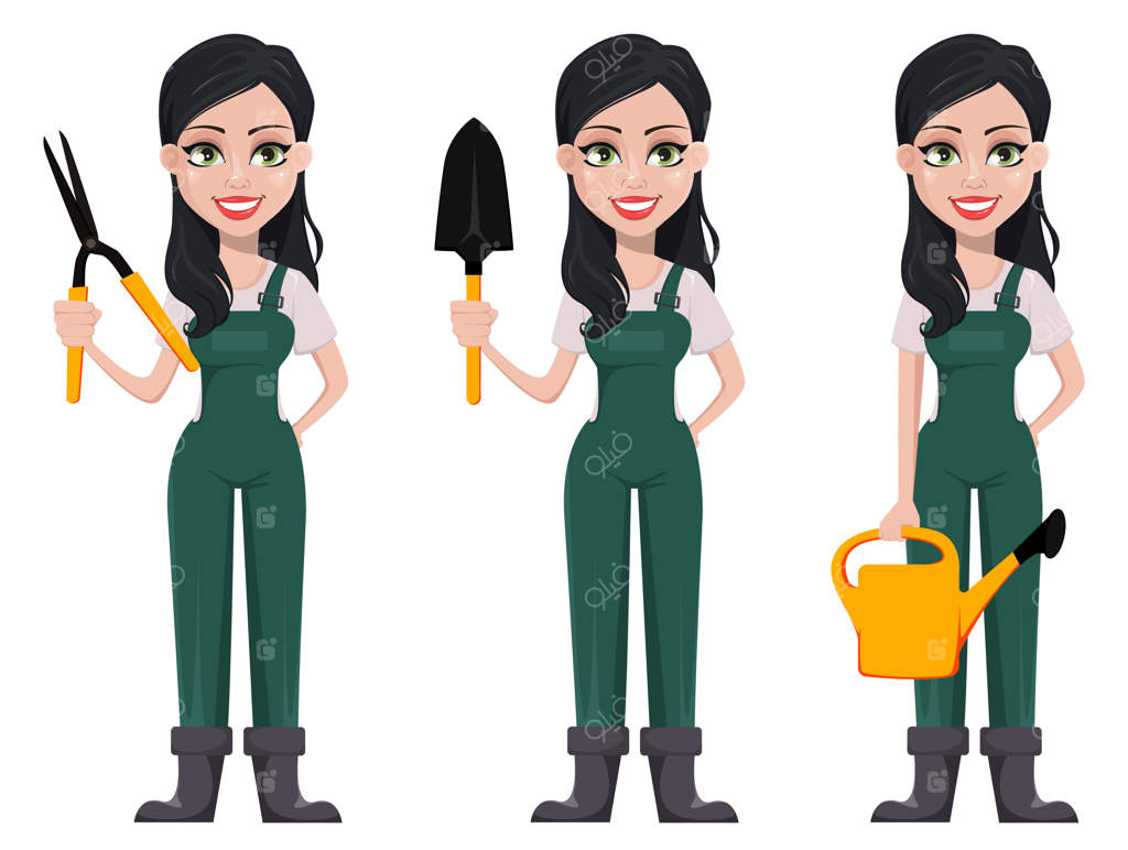 زن باغبان، شخصیت کارتونی