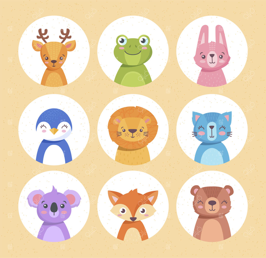 حیوانات برای مجموعه نوزاد