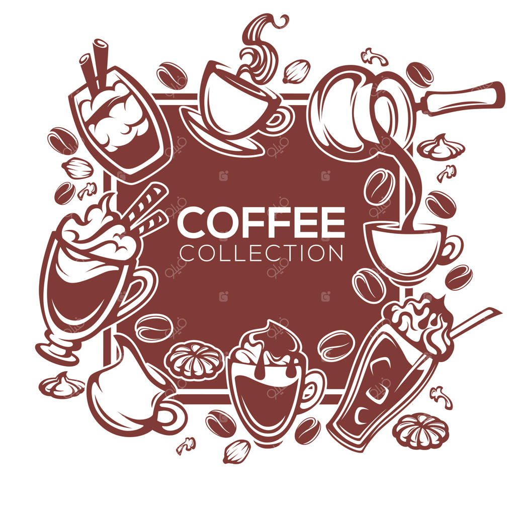 طراحی قاب برای کافه یا رستوران شما با تصاویر قهوه