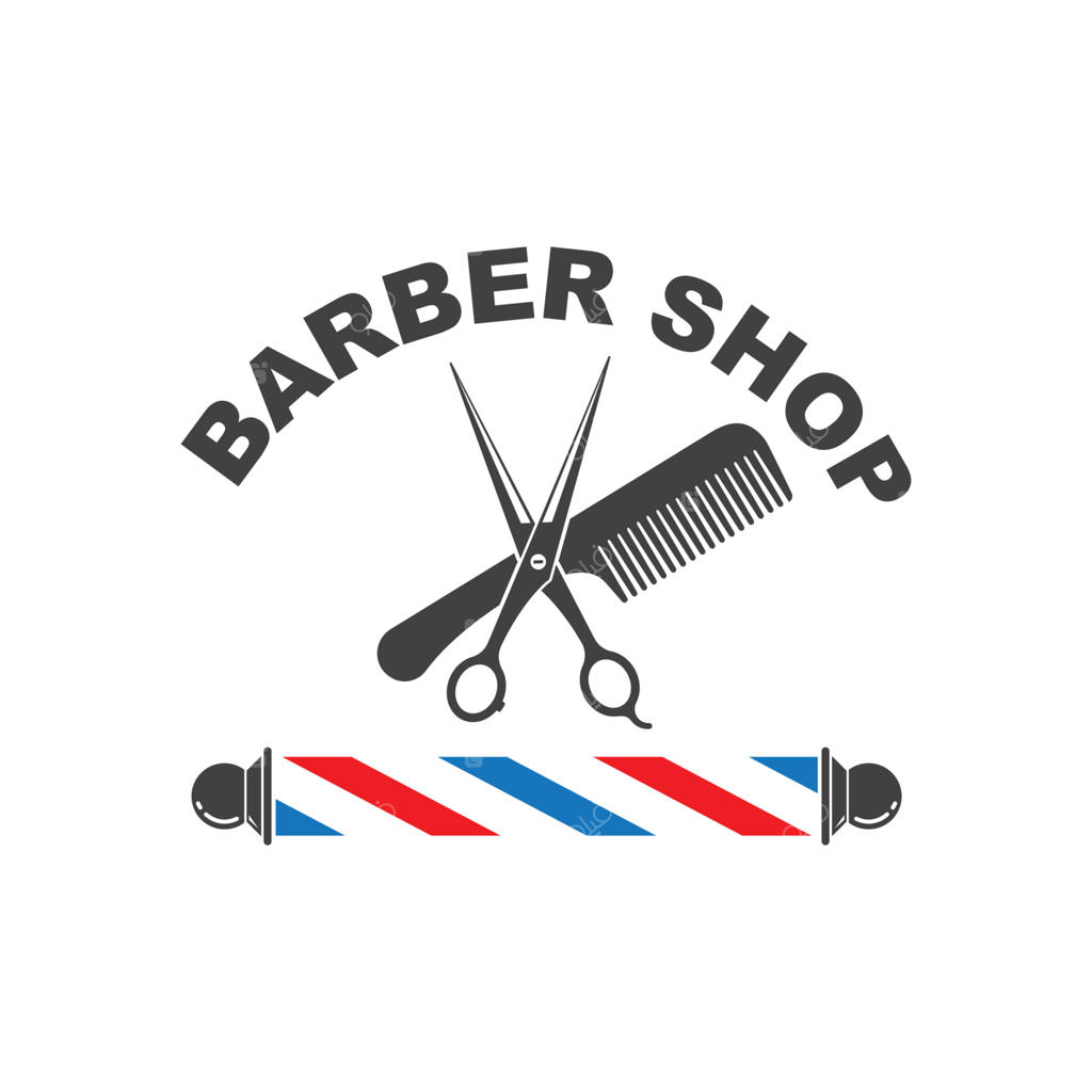 آیکون وکتور لوگوی آرایشگاه مردانه