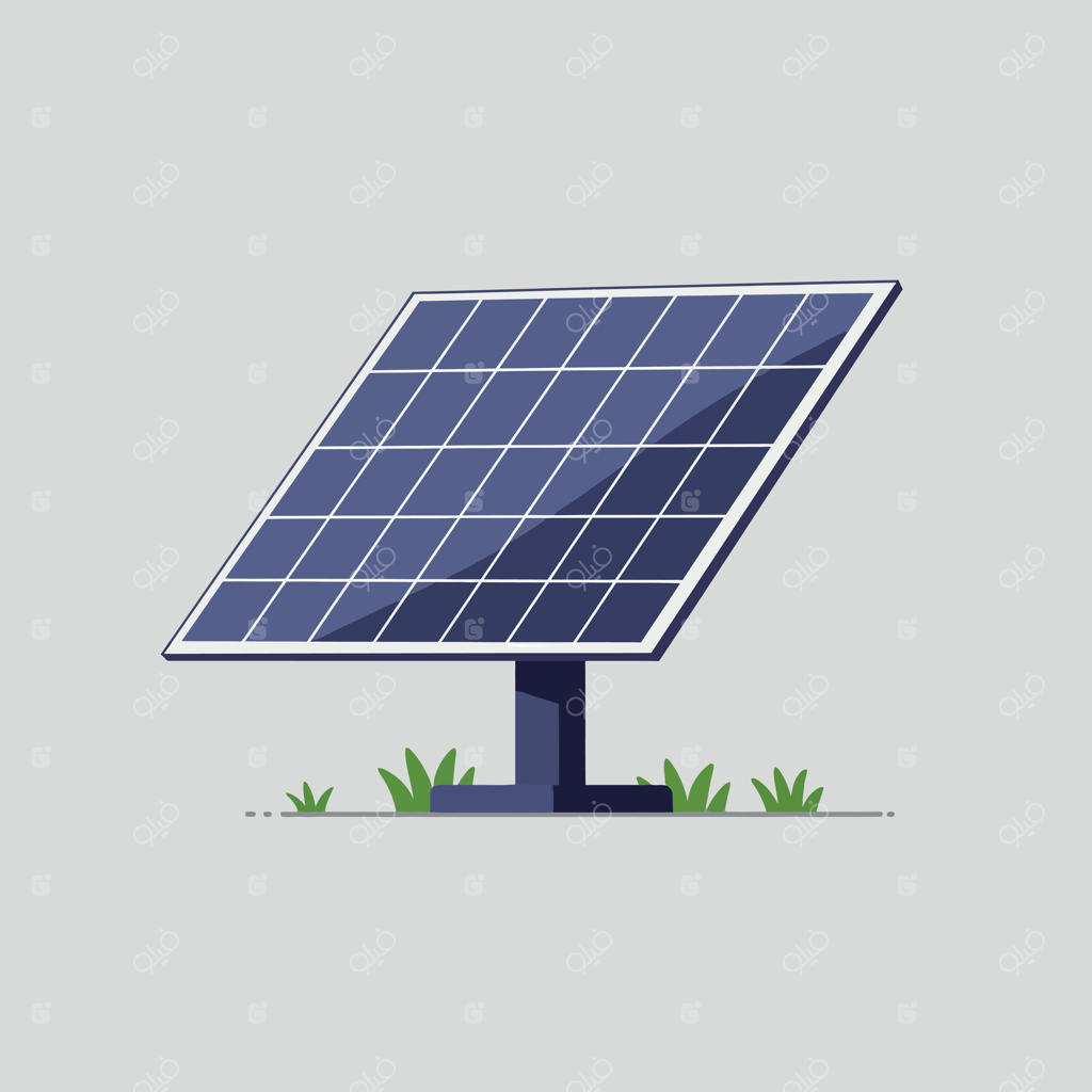 فناوری انرژی خورشیدی: سیستمی پاک و پایدار با سلول‌های آبی و چمن‌زار سبز