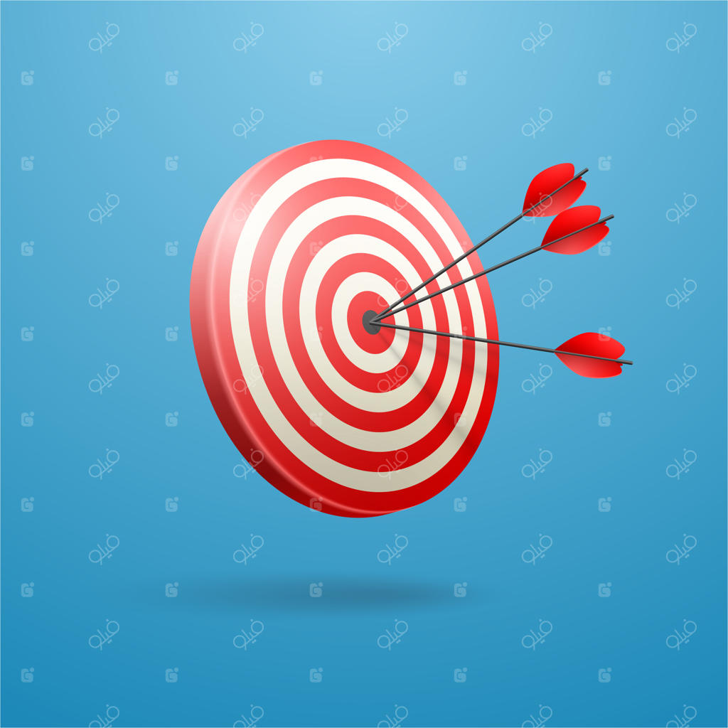 دقیق به هدف زدن: مفهومی از موفقیت کسب‌وکار.