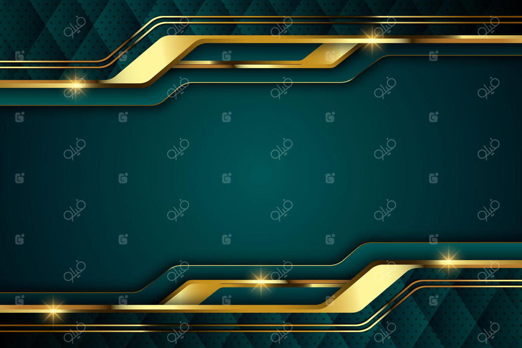 پس‌زمینه گرادینت لوکس با المان‌های طلایی