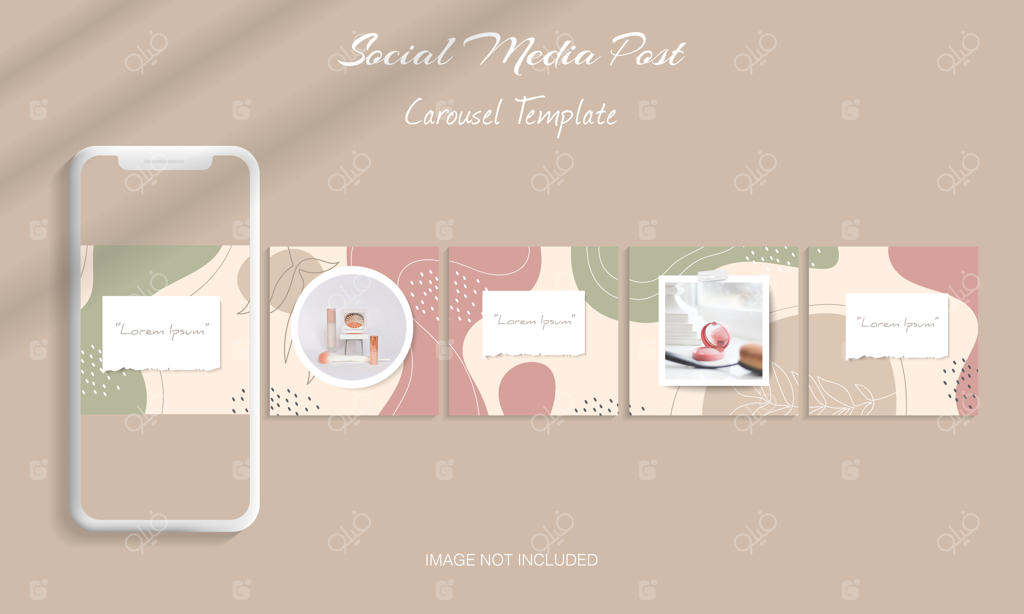 قالب پست چرخشی زیبا برای اینستاگرام