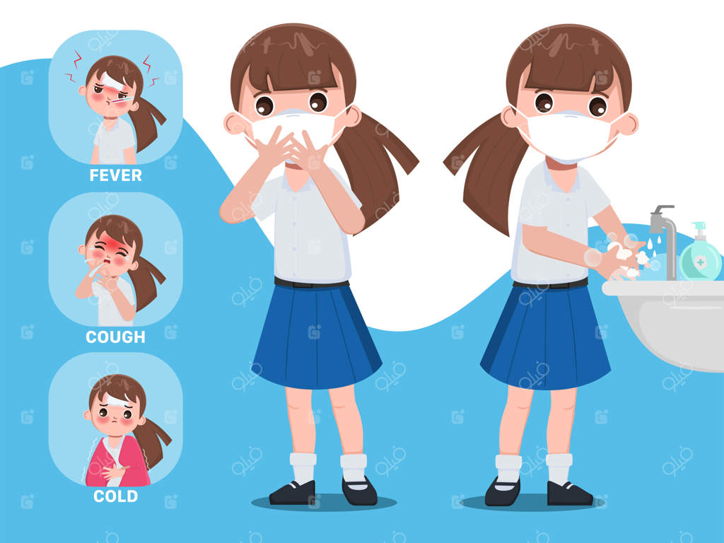 اینفوگرافیک دانش آموز تایلندی: علائم و روش‌های محافظت در برابر کووید ۱۹ در مدرسه‌ای در بانکوک