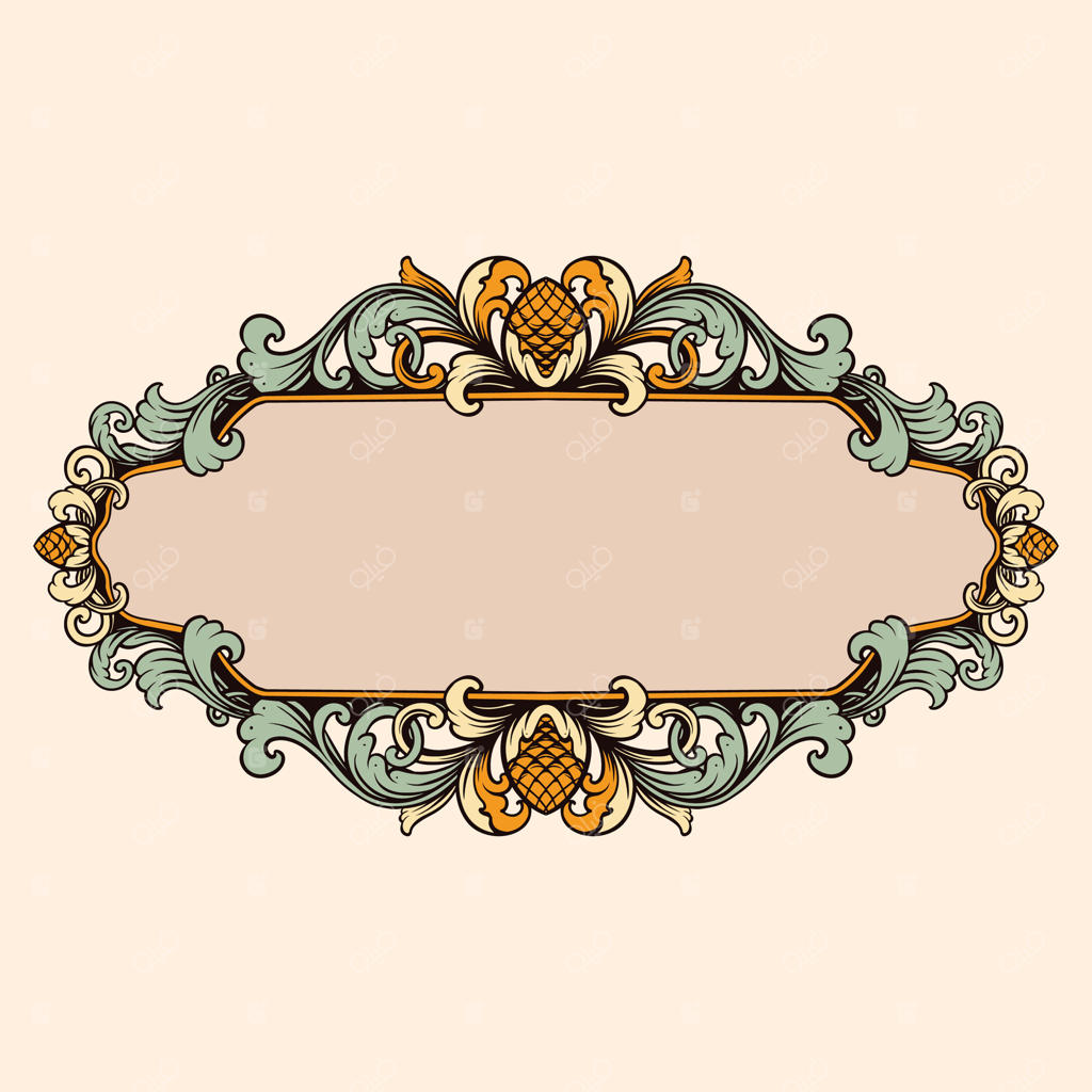 قاب تزئینی شیک با طرح‌های گل‌دار