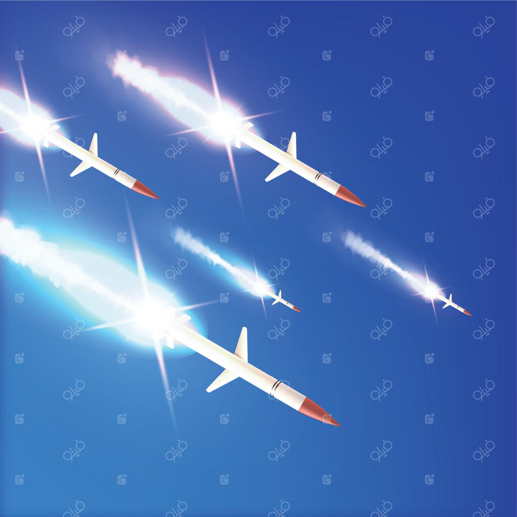 تصویری واقعی از موشک‌ها