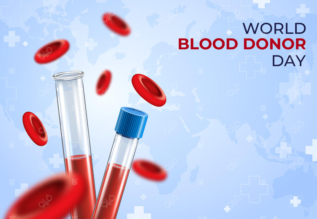 زمینه واقعی روز جهانی اهدای خون با سلول‌های قرمز خون