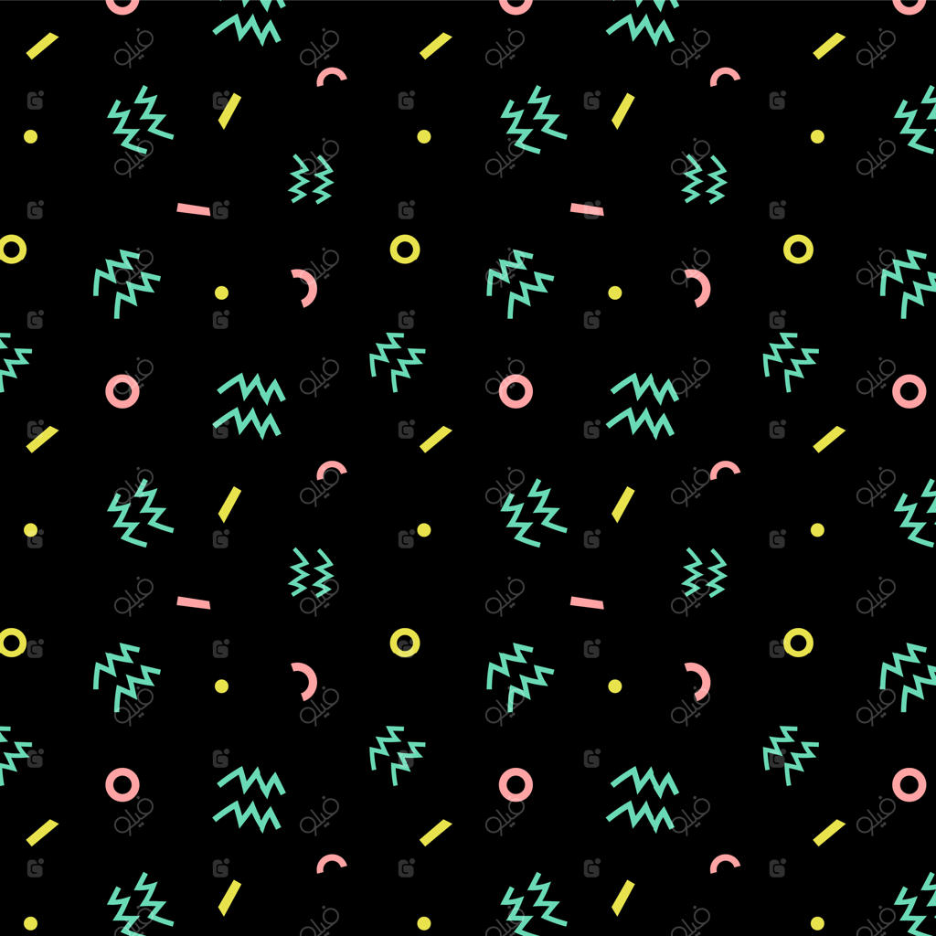 طرح یکپارچه اشکال هندسی خطی ممفیس تیره