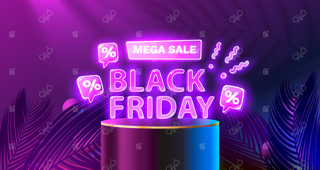 بنر تبلیغاتی تخفیف ویژه بلک فرایدی با درصد تخفیف