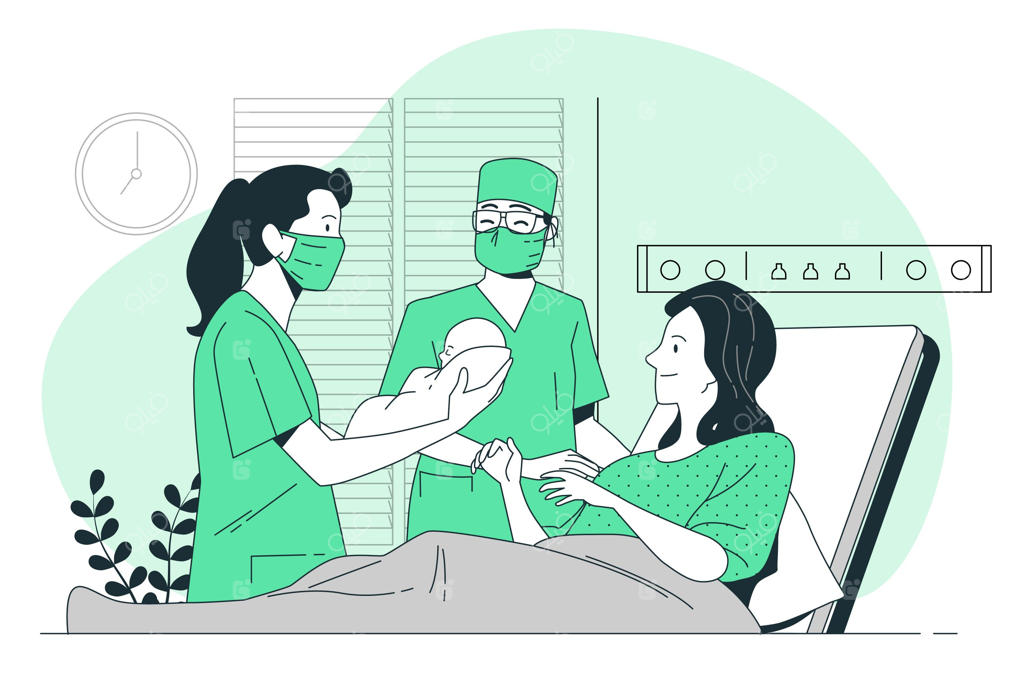 تصویر مفهومی از ماماها