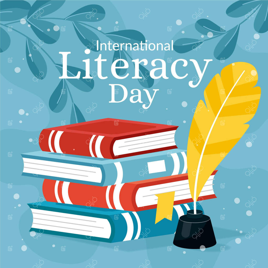 نمایش روز جهانی سواد با طراحی تخت