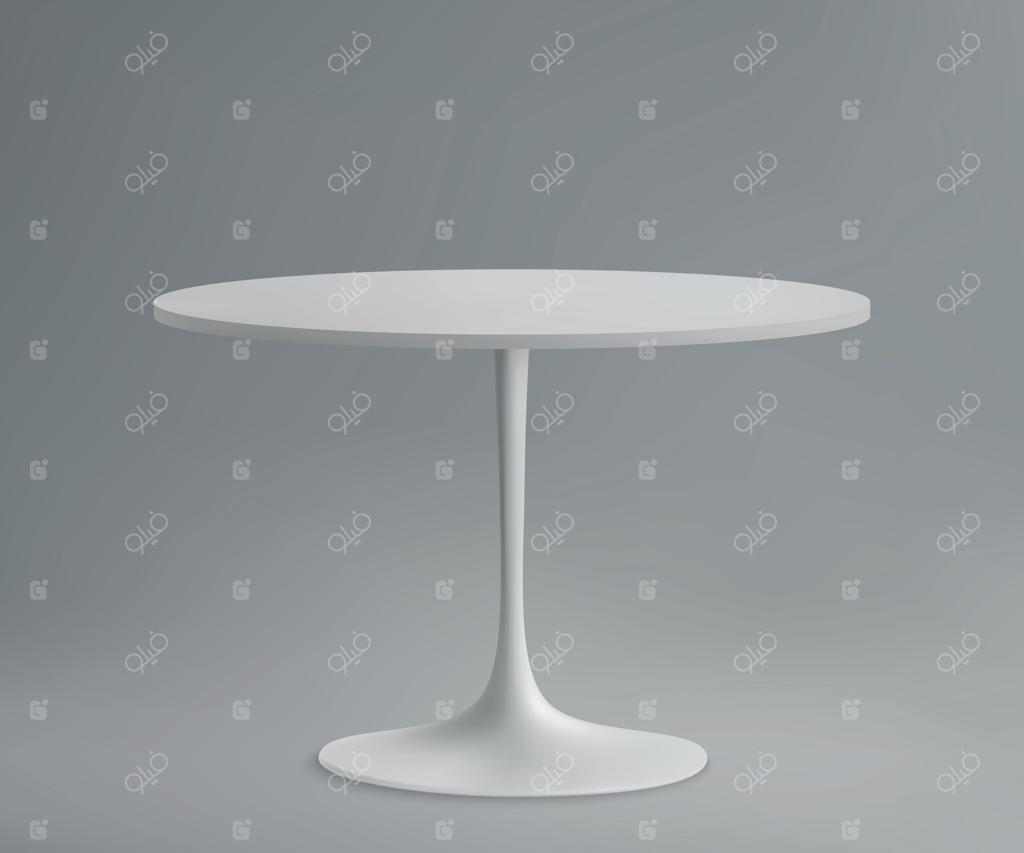 طرح سه‌بعدی میز: الگو برای ارائه اشیا.