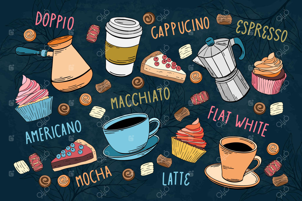 کاغذ دیواری دیواری رستوران