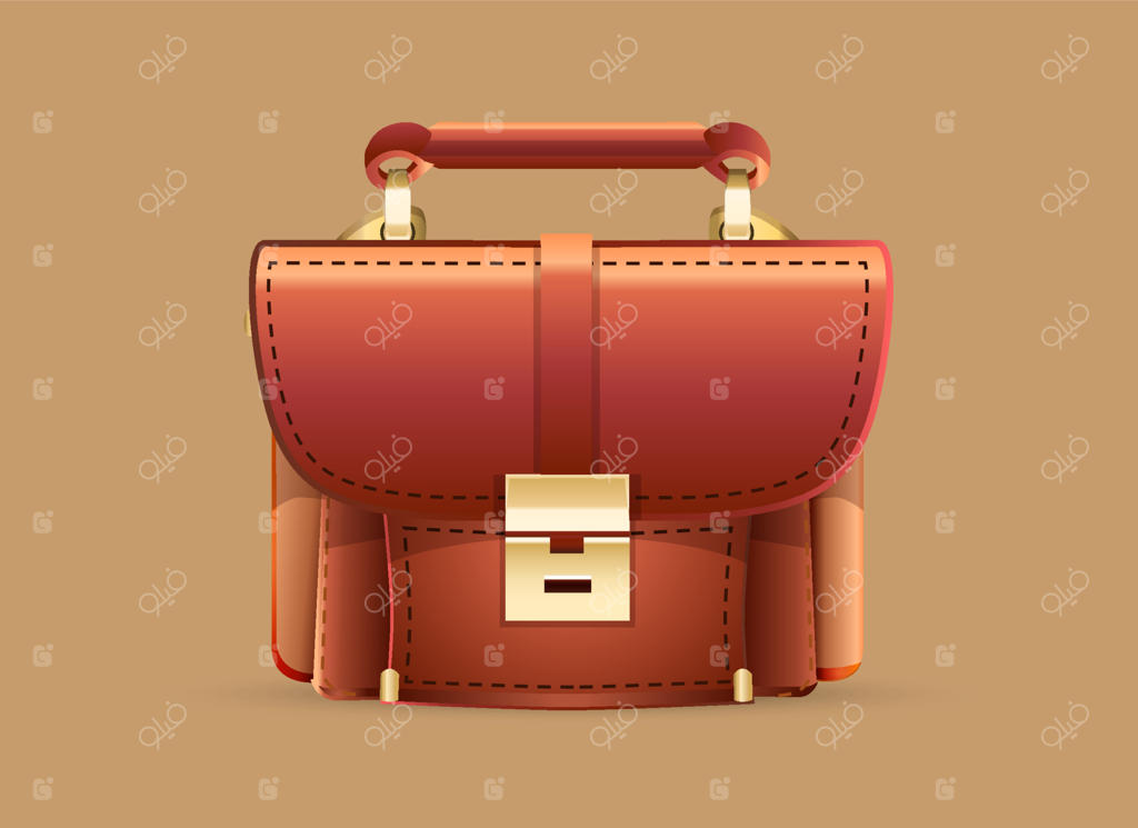 تصویر وکتور آیکون کیف دستی