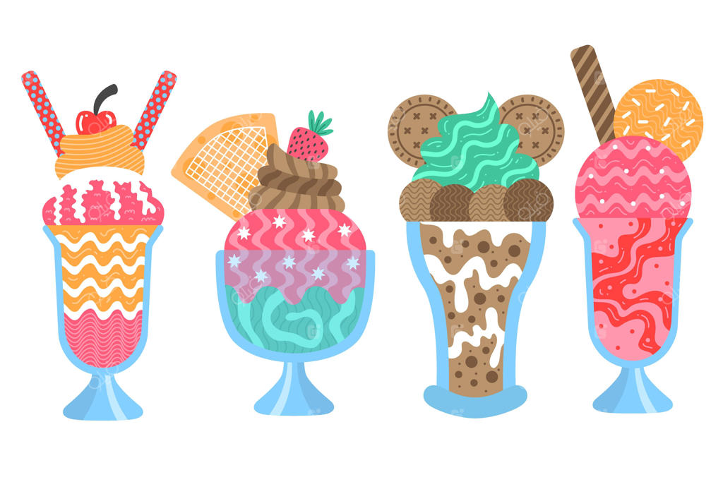 مجموعه بستنی‌های تخت