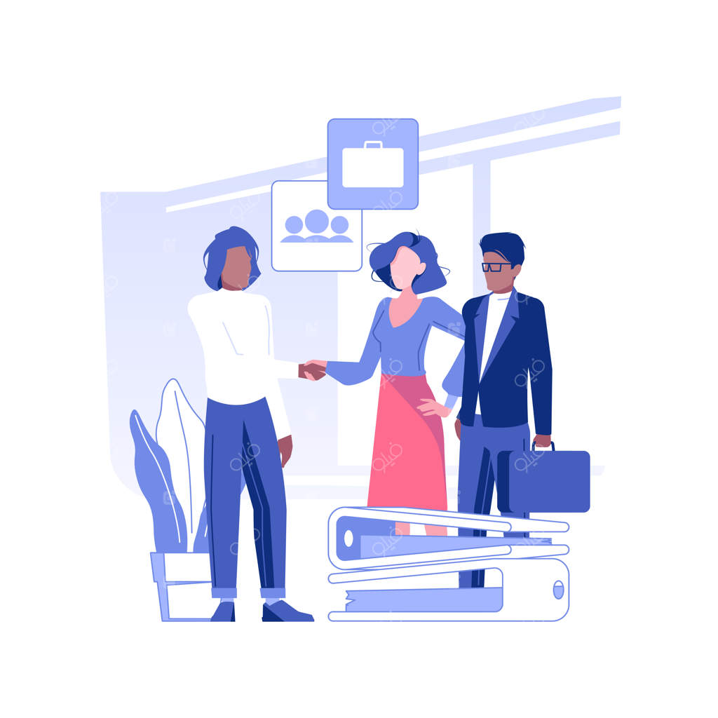 ایده جدید برای برقراری ارتباطات تجاری - تصویر برداری مفهوم انتزاعی