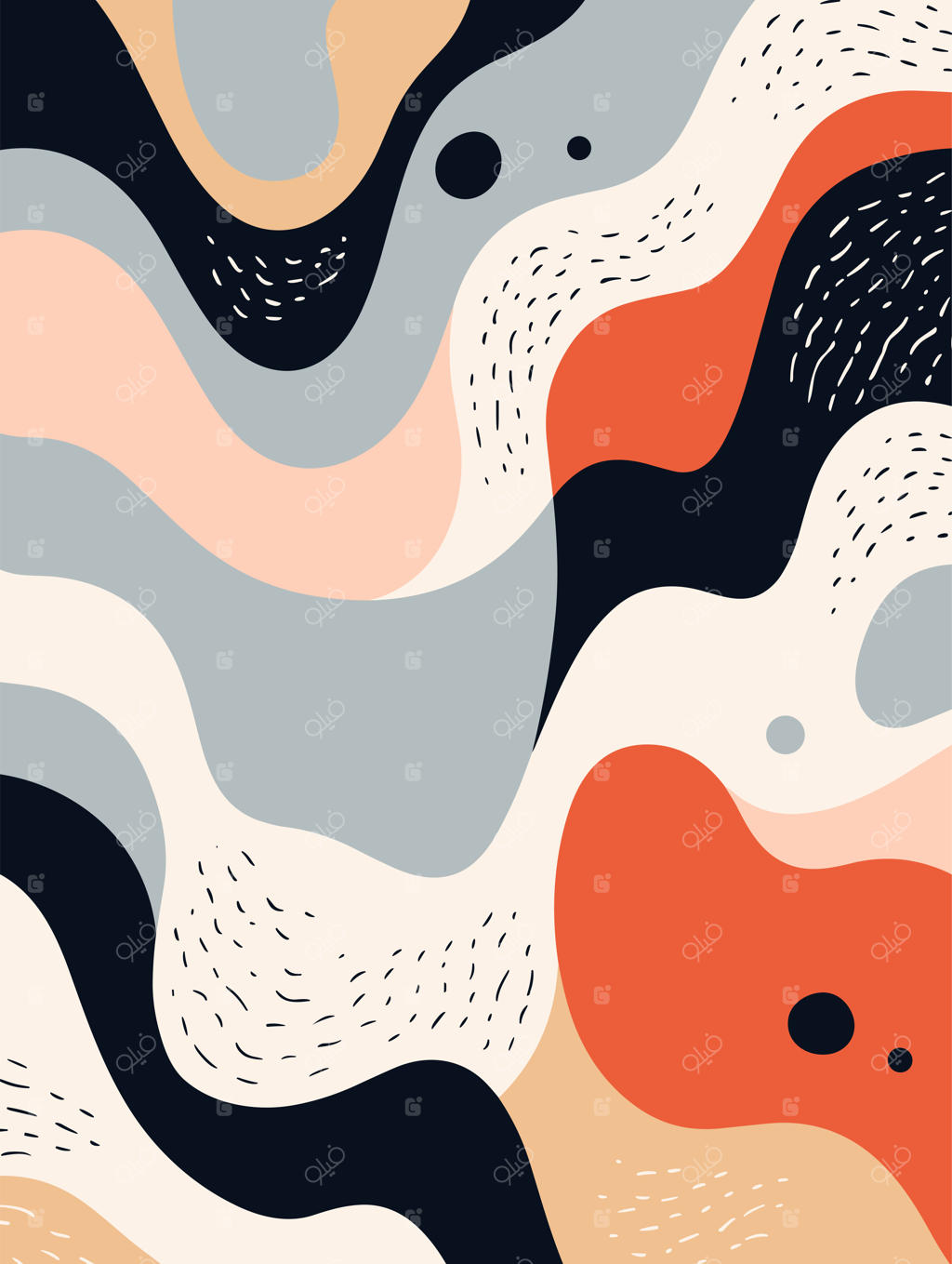 پوستر پس‌زمینه با الگوی انتزاعی