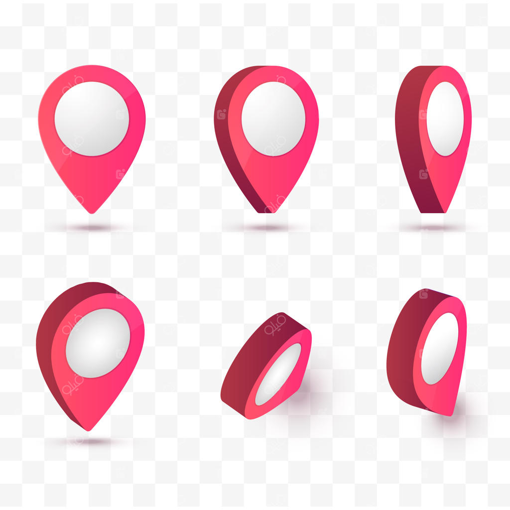 تصویر برداری نشانگر نقشه