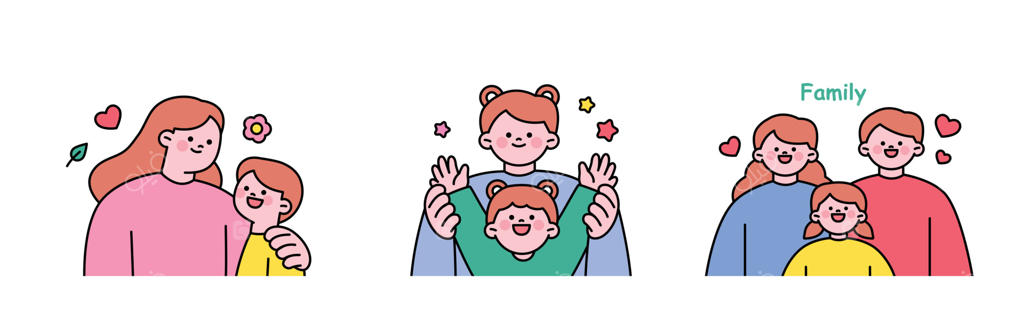 ماه خانواده: افرادی که والدین‌شان را گرامی می‌دارند و فرزندانشان را دوست دارند. مادری و فرزندی، پدری و فرزندی، خانواده‌ای سه‌نفره.