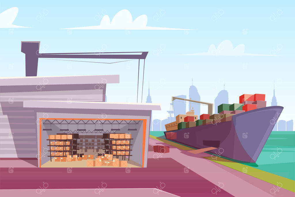 توزیع محموله و حمل‌ونقل در بندر: صنعت کشتی‌رانی و تخلیه کالا در هاب لجستیک