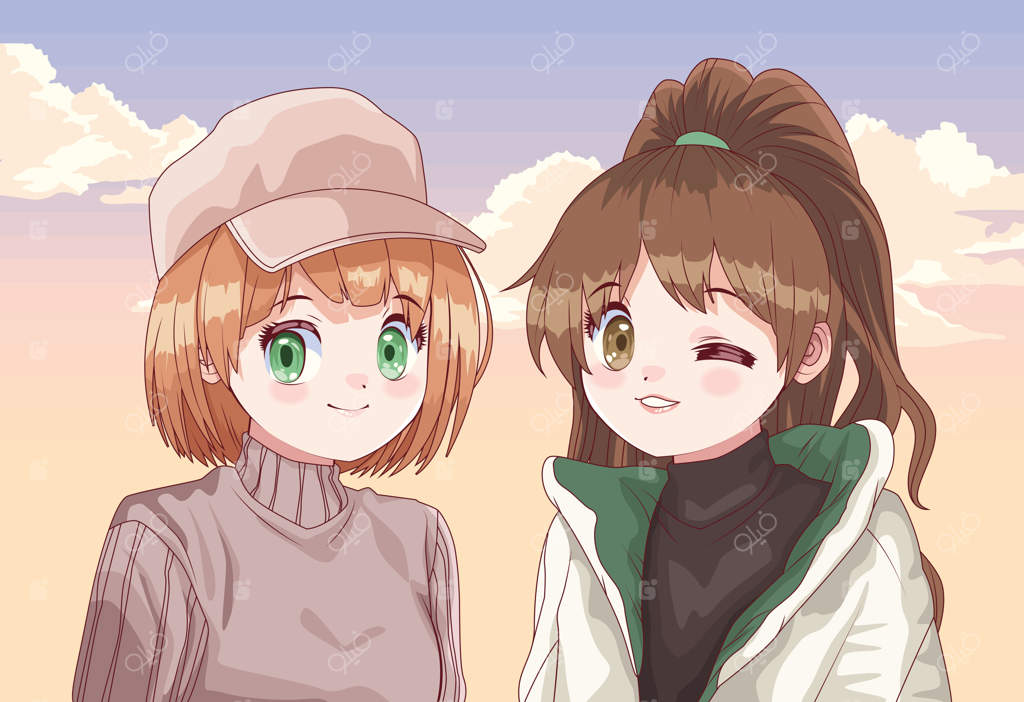 زوجی از دختران جوان