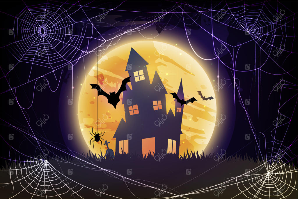 پس‌زمینه وکتور رایگان هالووین