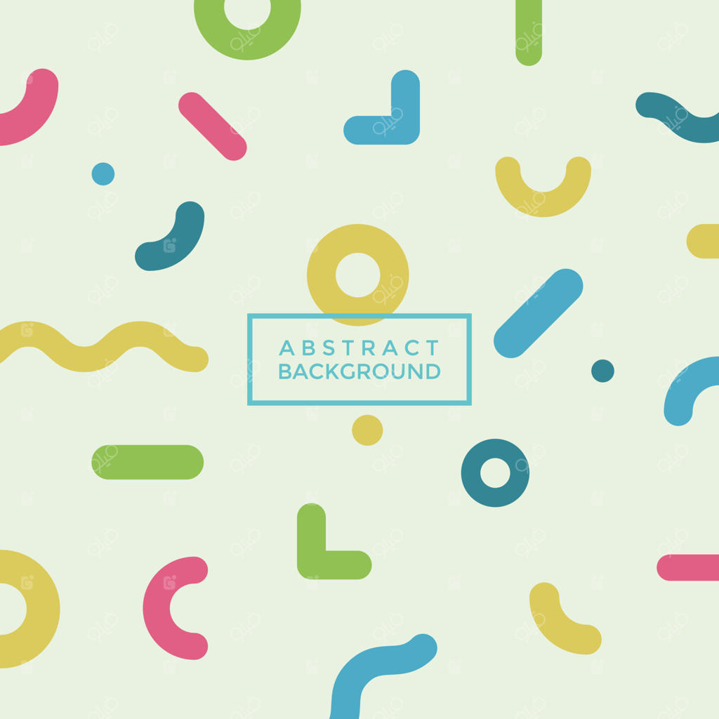 طراحی الگوی هندسی انتزاعی و پس‌زمینه. پس‌زمینه‌ای با رنگ‌های هندسی زیبا.