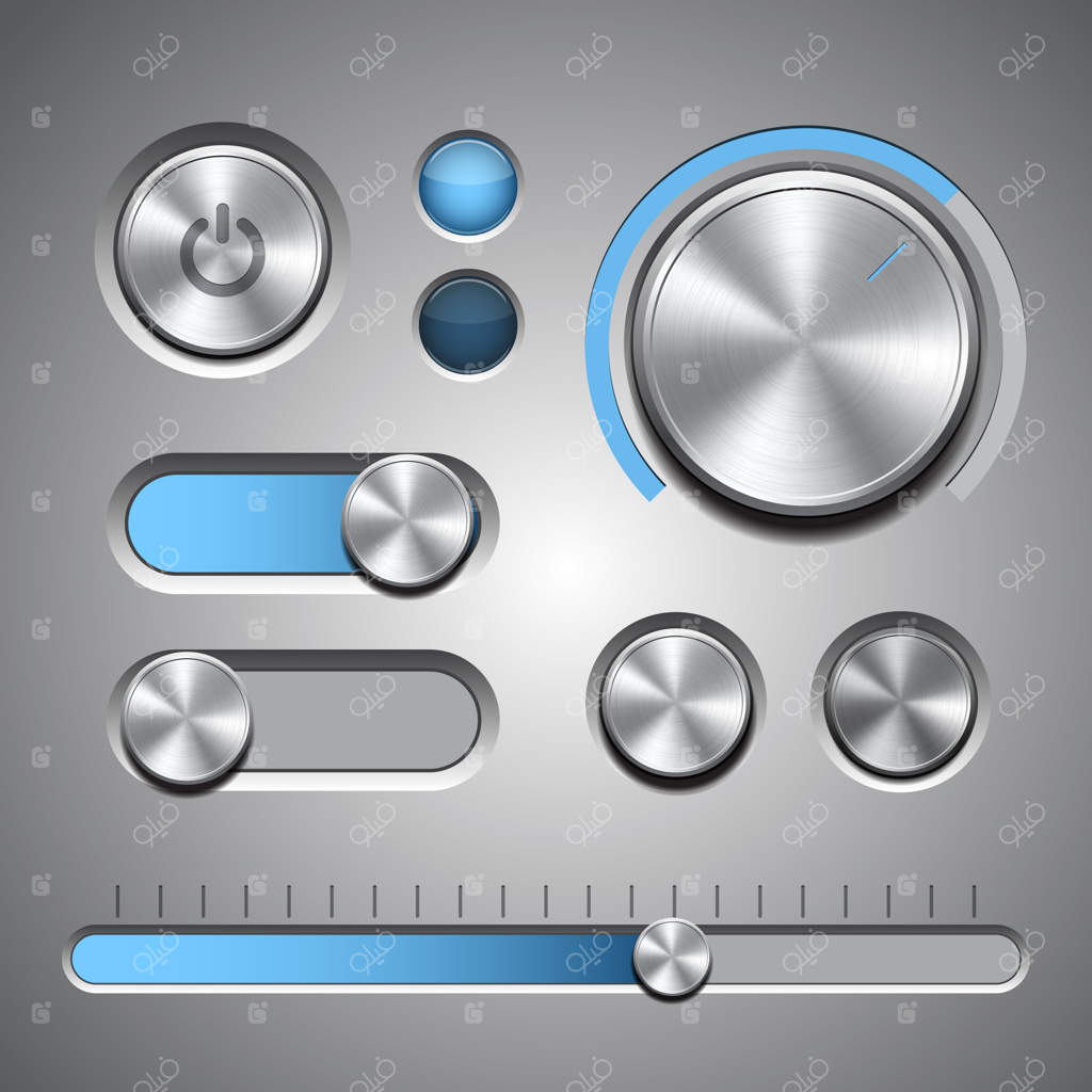 مجموعه‌ای از عناصر دقیق رابط کاربری