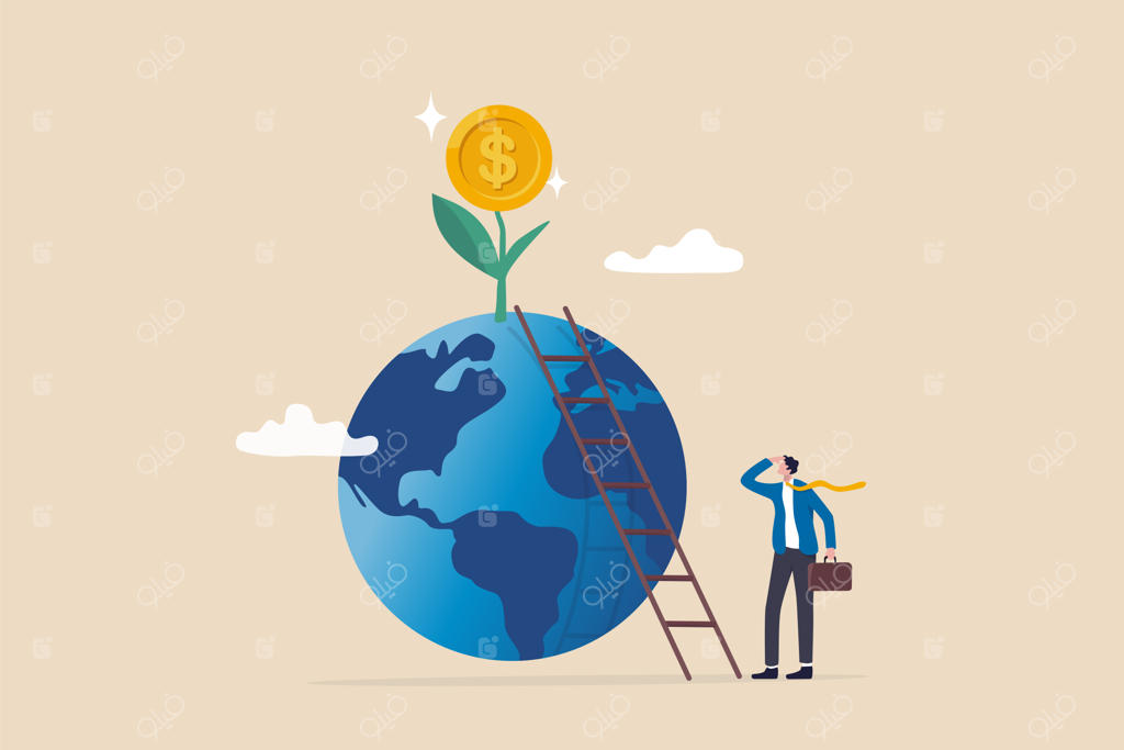 فرصت سرمایه‌گذاری جهانی: رشد سود شرکت‌های بین‌المللی، صندوق‌های سرمایه‌گذاری سهامی خارجی، بازرگانی آماده برای صعود از نردبان موفقیت به سوی درخت پول.