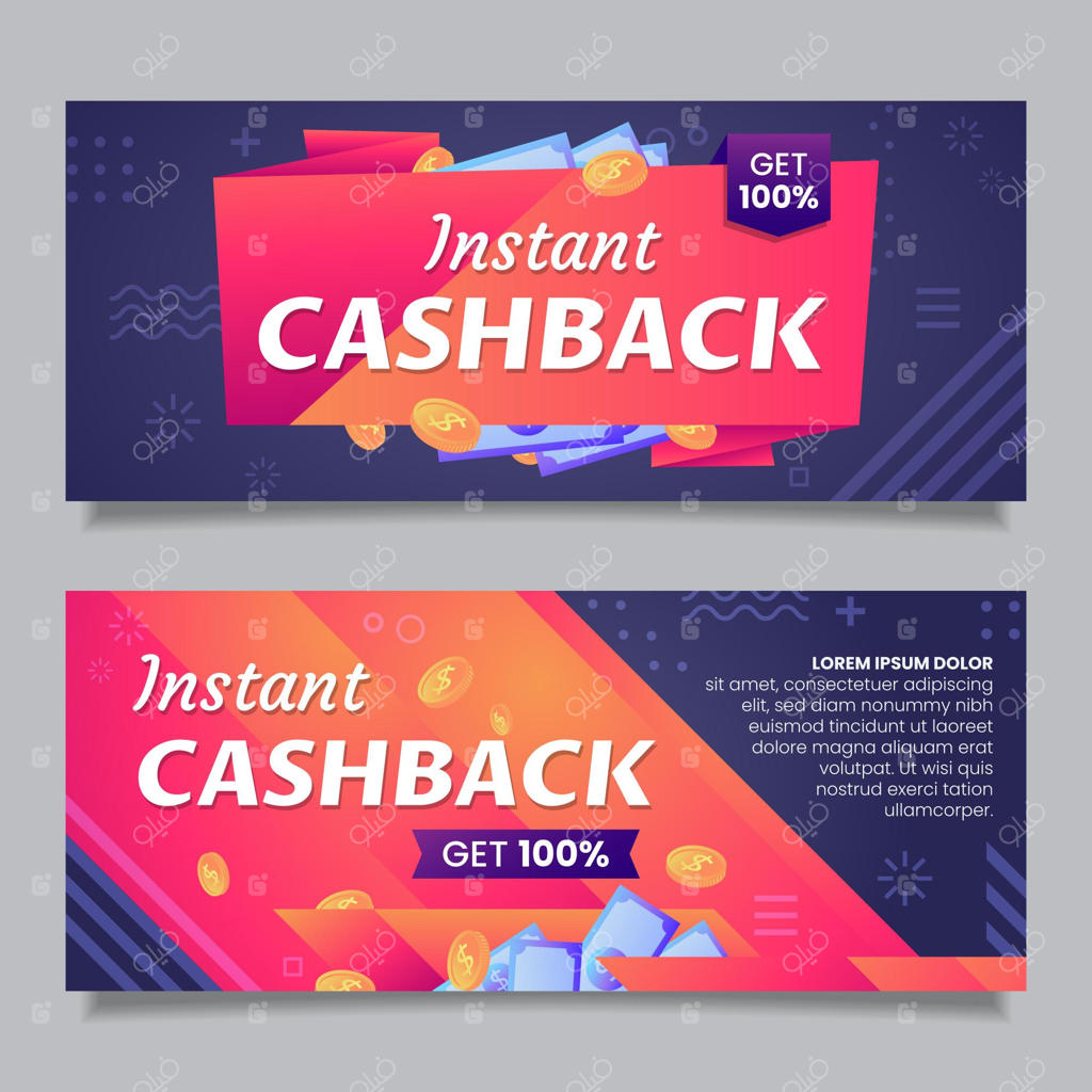 قالب بنر بازگشت وجه نقدی