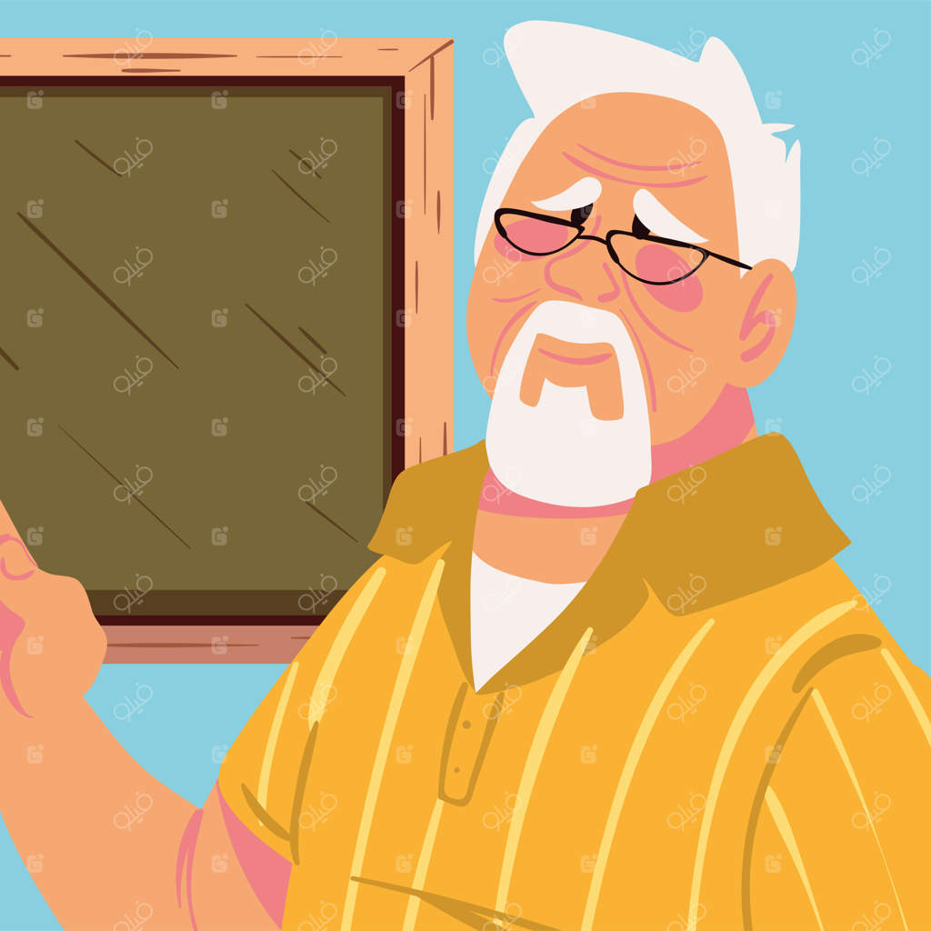 معلم مرد و تخته سیاه