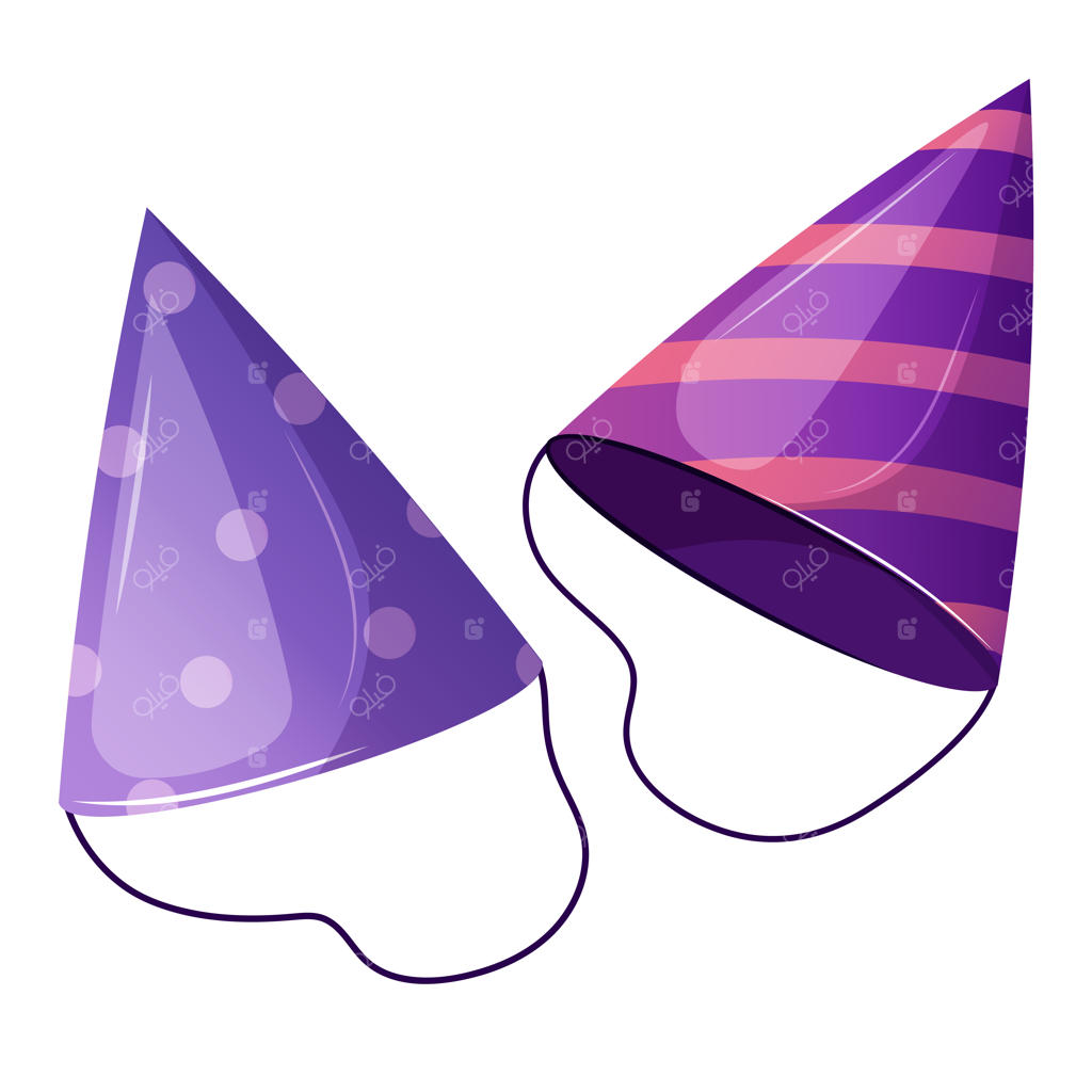 کلاه تولد جشن. وسایل جشن تولد. تصویرسازی تزئینات تعطیلات