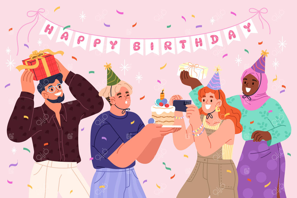 تصویرسازی تخت برای تولد