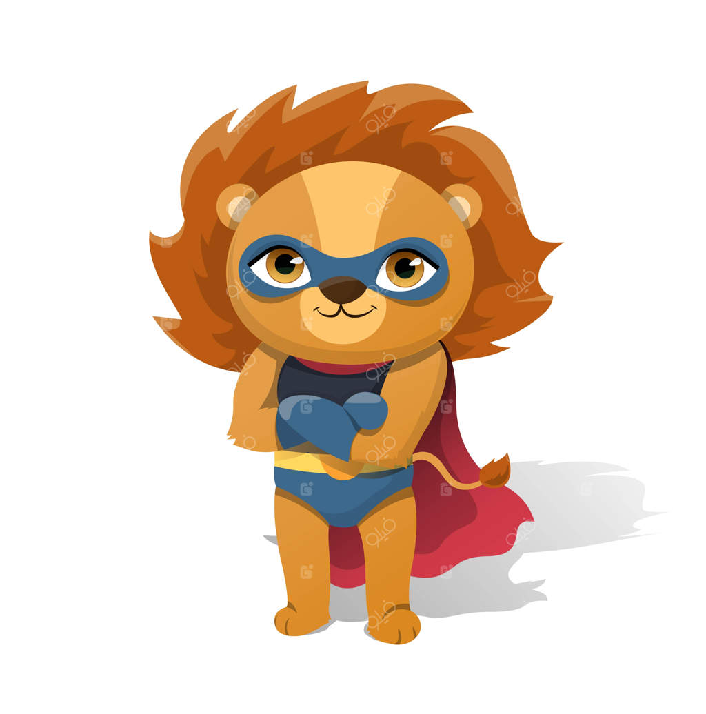 مفهوم یک شیر ابرقهرمان