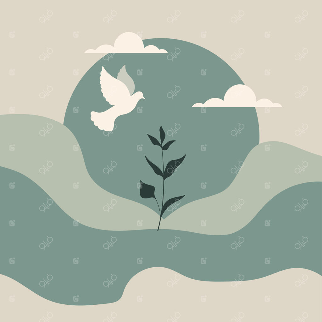 پس‌زمینه تصویر کبوتر آرام و دل‌نواز