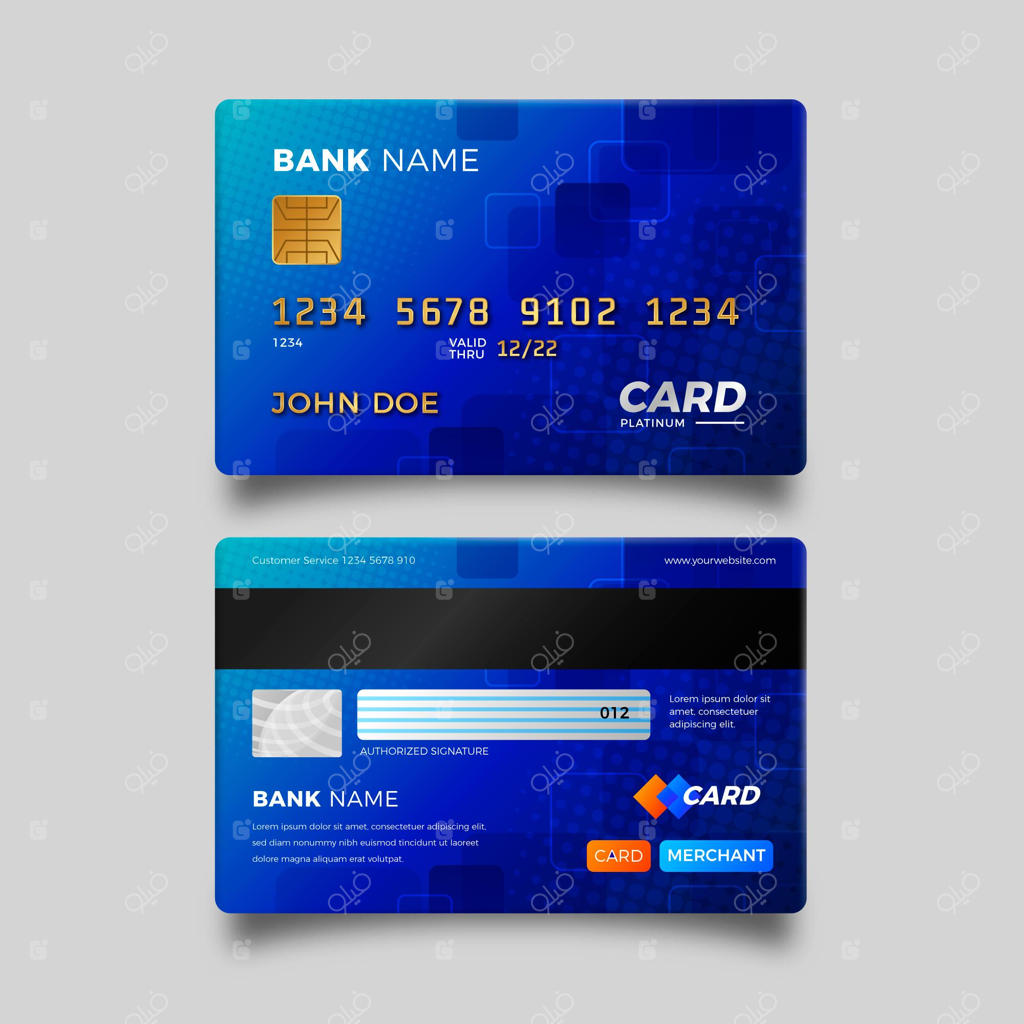 کارت اعتباری آبی واقعی