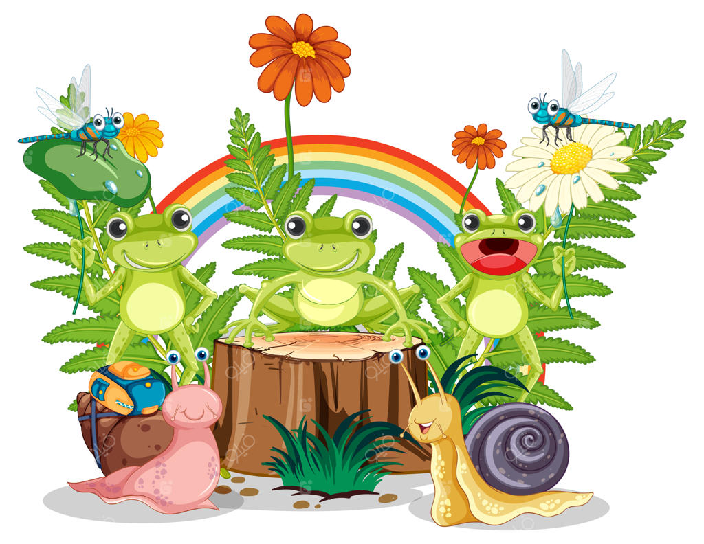 قورباغه‌ای در طبیعت زندگی می‌کند