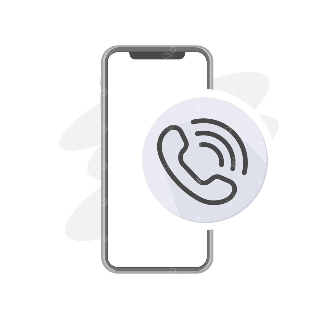 وکتور آیکون تماس با ما، تیم پشتیبانی، شماره‌گیری و اپراتور در آیفون