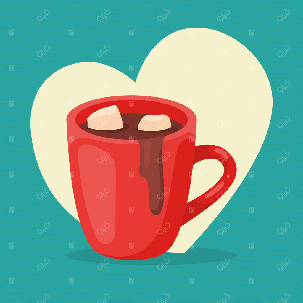 نوشیدنی هات چاکلت در فنجان