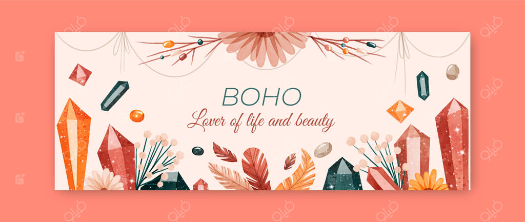 کاور بوهو آبرنگی برای فیسبوک