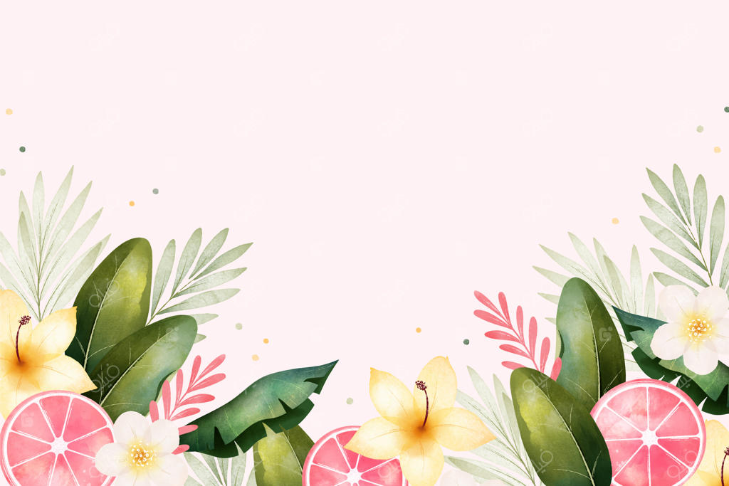 طراحی قاب گل با آبرنگ