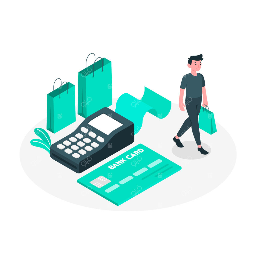 تصویرسازی مفهوم کارت اعتباری