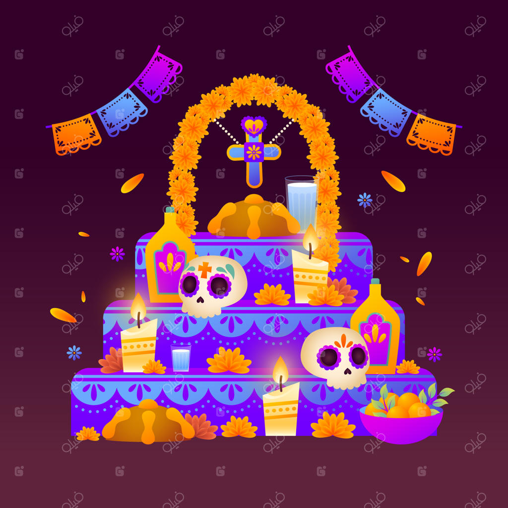 تصویر شیب‌دار روز مردگان