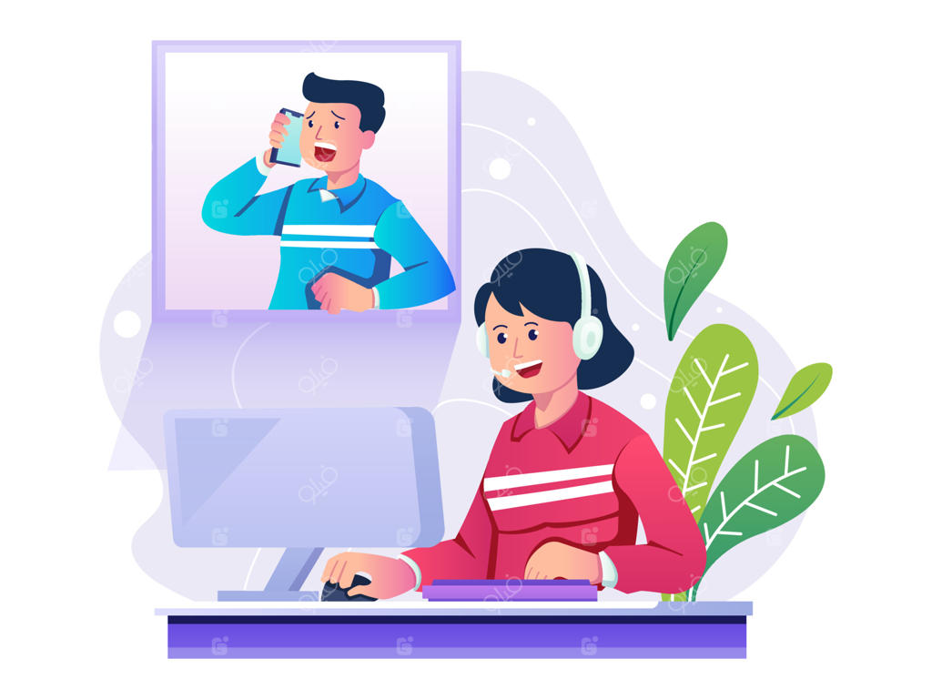 تصویرسازی خدمات مشتریان