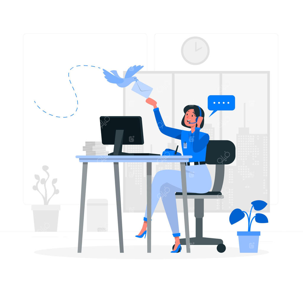 تصویر مفهومی "با ما تماس بگیرید"