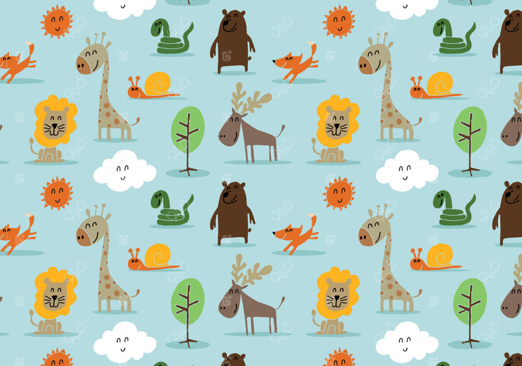 طرح حیوانات بامزه جنگل