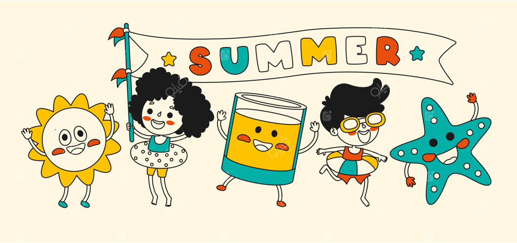 طرح کارتونی دستی با خطوط ساده