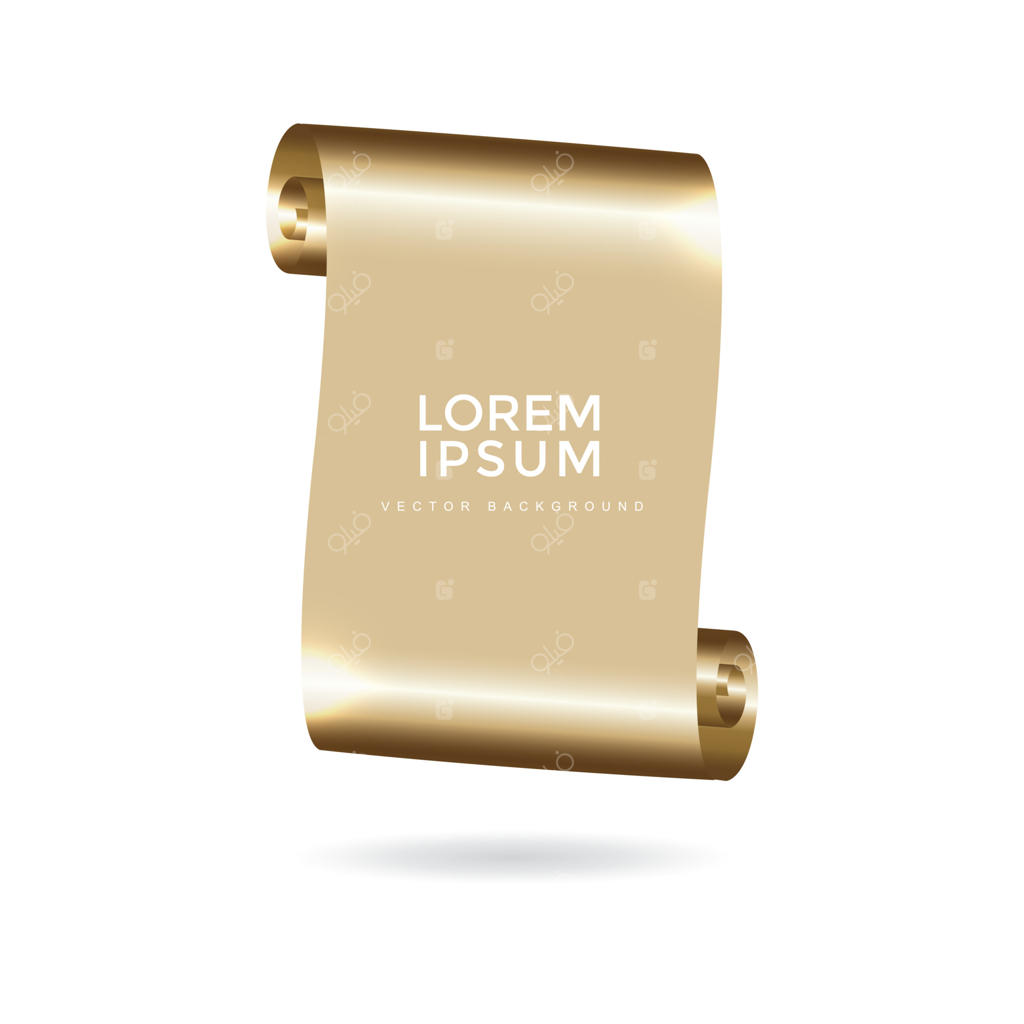 اشیای کاغذی لوکس به صورت بنر طوماری